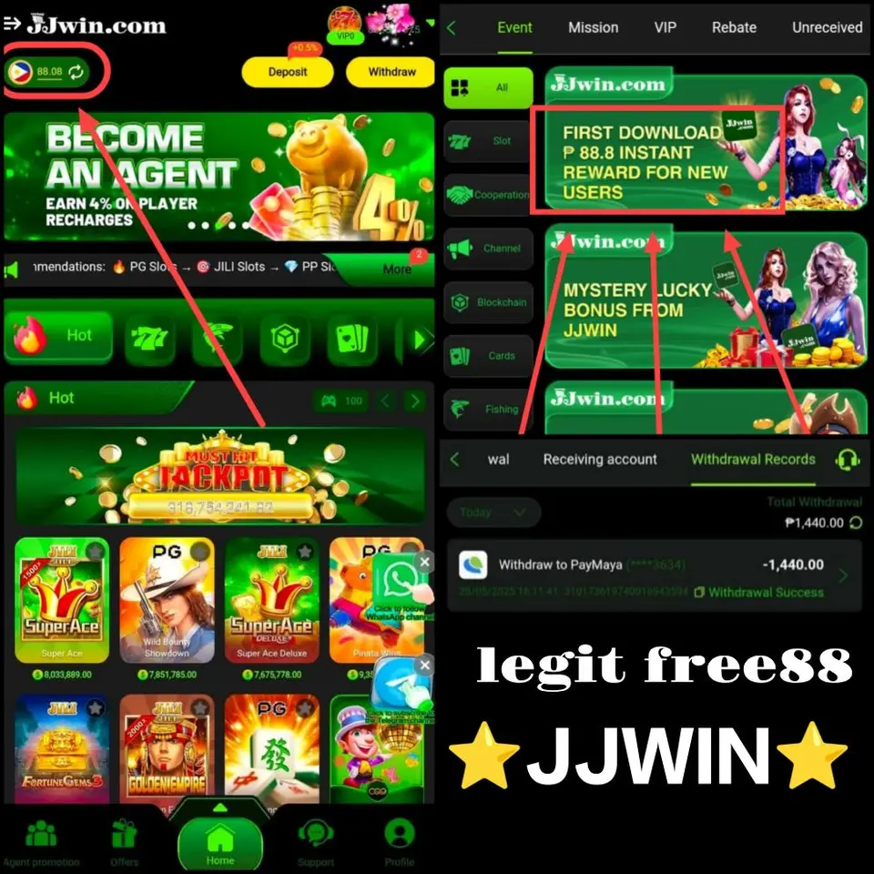 JJWIN Mag-login Opisyal 2026 Aplikasi